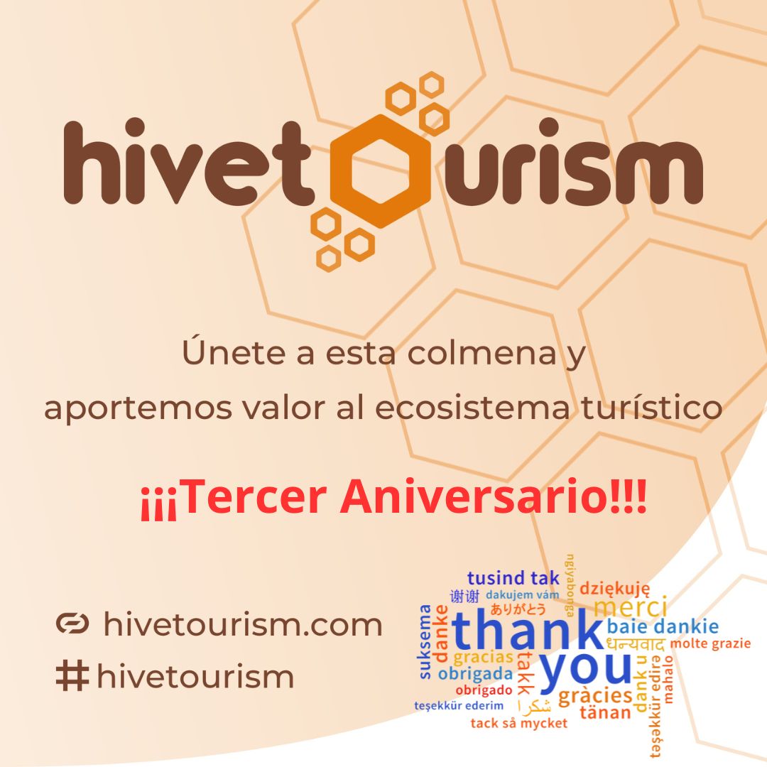Cartel tercer aniversario Hivetourism_sept 2024